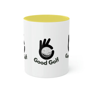 Colorful Good Golf Mugs, 11oz