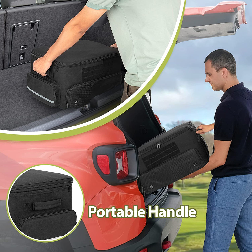 GOBUROS Golf Trunk Organizer Storage with Separate Compartment for